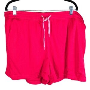 Athletic Works Womens XXXL 22 Red DriWorks Athletic Gym Running Shorts